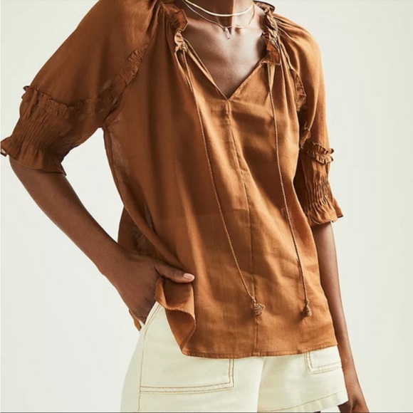 Daniel Rainn by Anthropologie Brown Top - Picture 1 of 9